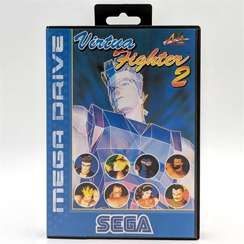 Virtua Fighter 2 - Komplet I Æske - Sega Mega Drive Spil (B Grade) (Genbrug)